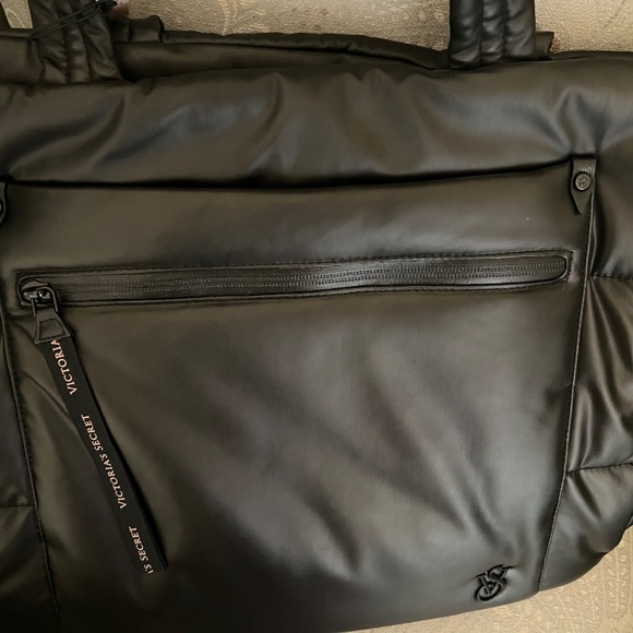 NWT VS Large Puffer Tote/ Black - Picture 3 of 7